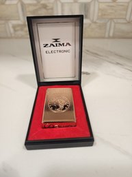 Vintage New In Box Zaima Electronic Lighter From Japan