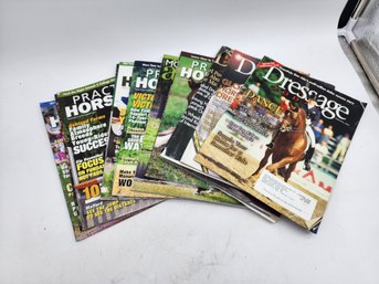 Lot Of 9 Vintage Sport Horse Magazines