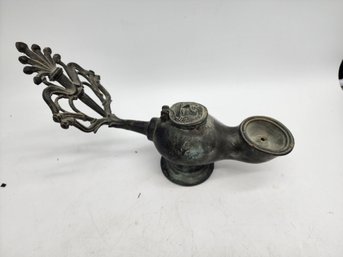 Antique Bronze  Roman Oil Lamp