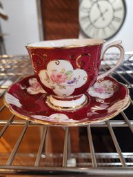 Red Royal Albert Vintage Teacup