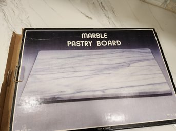 NEW IN BOX MARBLE PASTRY BOARD