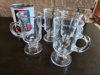 4 GLASS COFFEE OR JUICE CUPS
