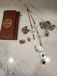 Lot Of Cool Things  Wallet, Elephant Hook, Necklace And 3 Awesome Pins