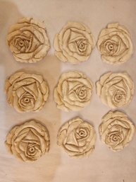 9 Rose Plaster Embellishments