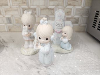 2 Precious Moments Figurines Plus One With Chip