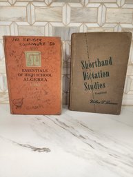 2 WELL LOVED (OR HATED ) 1950'S SCHOOL BOOKS