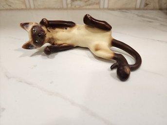 Porcelain Figurine Of Siamese Cat