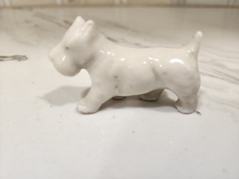 Small Terrier Dog Porcelain Figurine