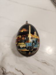 Hand Painted Egg From Russia Of Washington DC