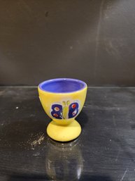 One Small Egg Cup Hand Painted