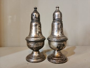 Weighted Sterling Silver  Salt And Pepper Shakers