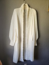 Cream Colored Side Effects Long Jacket