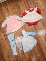 Beautiful Lot Of Infant Girl Dresses 3-6 Months