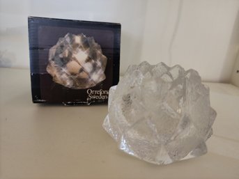 Orrofors  Crystal Votive In Box