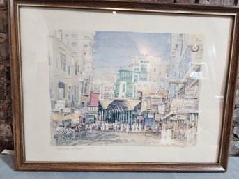 Spencer Tart Arab Street Scene Painting