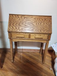 Small Solid Oak Antique Secretary Desk  Local Pick Up Only