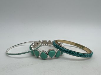 3 Teal Bracelets