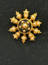 Gold Tone Brooch