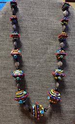 Hand Made Glass Bead Necklace