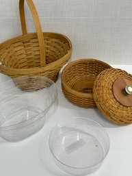 Longaberger Baskets  With Liners