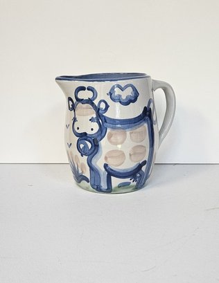Sweet Smaller M.A. Hadley Hand Crafted Milk Pitcher