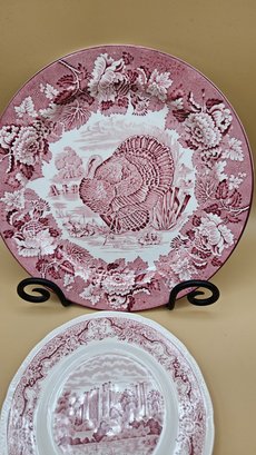 Lovely Set Of Themed Plates Made In England