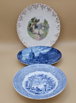 3 Vintage Collector Plates