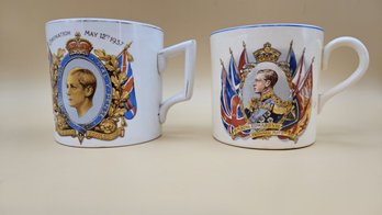 Set Of King Edward VIII Coronation Mugs
