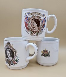 Set Of Three Royal Collectible Mugs