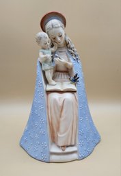 Flower Madonna Global Hummel Figurine Number 10/1 Mary With Baby Jesus And Bird