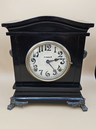 Ornate Eight Day Strike Mantle Clock By E. Ingram Company