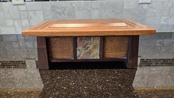 Stunning Hand-made Compact Wooden Chest Signed By Renowned Gary Knapp Of Cats Eye Craftsman