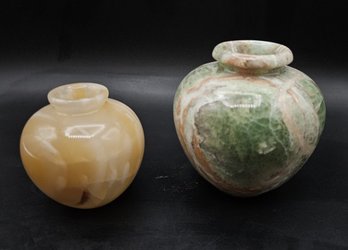 Pair Of Charming Agate Vases