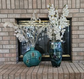 Two Wonderful Glass Vases With A Contemporary Style