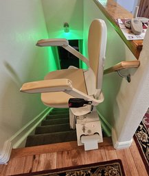 Newly Installed Straight StairLift 130 From Acorn Stairlifts: Model PCB T700