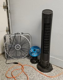 Collection Of Three Fans  All Operational