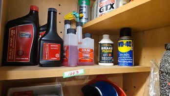 Cupboard Full Of Everyday Automotive Products