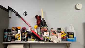 Shelf Full Of Everyday Automotive Care Products