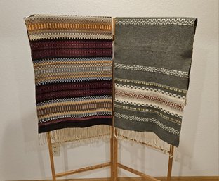 Beautiful Hand-Woven Flat Weave Wool Tapestry