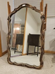 Beautiful Vintage Ornate Mirror With Gold Wash Arabesque Frame - Elegant Addition To Any Home!