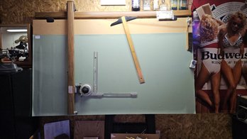 Authentic, Original Drafting Table Owned By Professional Aerospace Engineer - This Is The Real Deal!