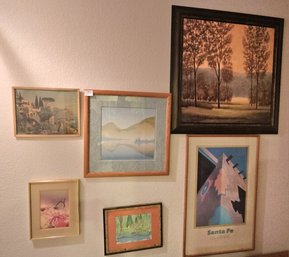 Large Collection Of Beautiful Framed And Matted Prints / Art Pieces. Various Styles And Mediums