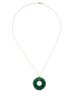 RARE 18K SOLID YELLOW GOLD JADE NECKLACE ADJUSTABLE