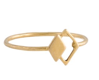 GORGEOUS 18K GEOMETRIC RING