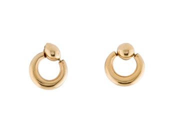 NEW 14K SOLID GOLD HOOP EARRINGS