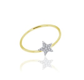 GORGEOUS DIAMOND STAR GOLD RING SIZE 7