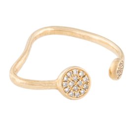 BEAUTIFUL 14K SOLID YELLOW GOLD DIAMOND RING