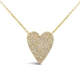 NEW 14K DIAMOND HEART NECKLACE