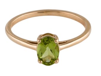 GORGEOUS 14K SOLID GOLD PERIDOT RING