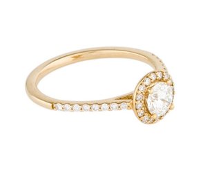 STUNNING 14K YELLOW GOLD ENGAGEMENT RING